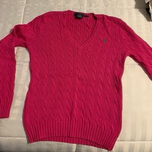 Large, Pink, Ralph Lauren Sweater